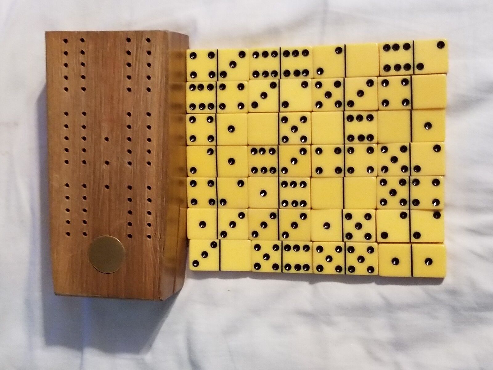 Handcrafted Dominic C. Armanino Five Up Company Dominoes Handcrafted Dominic C. Armanino Five Up Company Dominoes