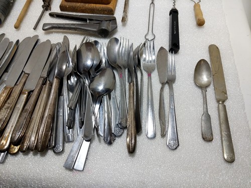 Vintage Tools, Kitchen Utensils, Curling Iron, Flatware, More