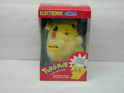 Pokemon 1998 Vintage Electronic Pikachu ''I Choose You'' Interactive Toy W/Box