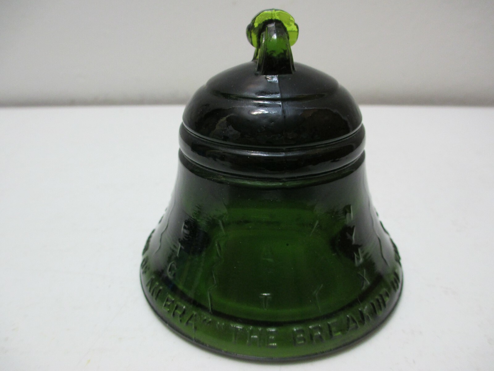 Vintage Telephone Pioneers of America The End Of An Era Glass Bell Paperweight