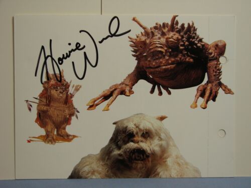 Star Wars Actor Autograph Signed HOWIE WEED WOMPA ILM 1996 HOTH ART L@@K RARE