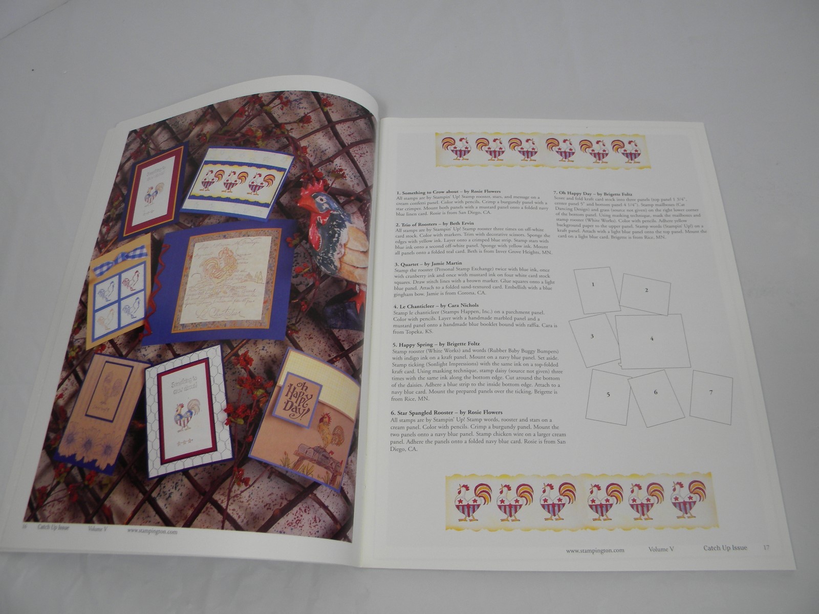 The Stampers sampler catch up issue volume V stamping craft card making