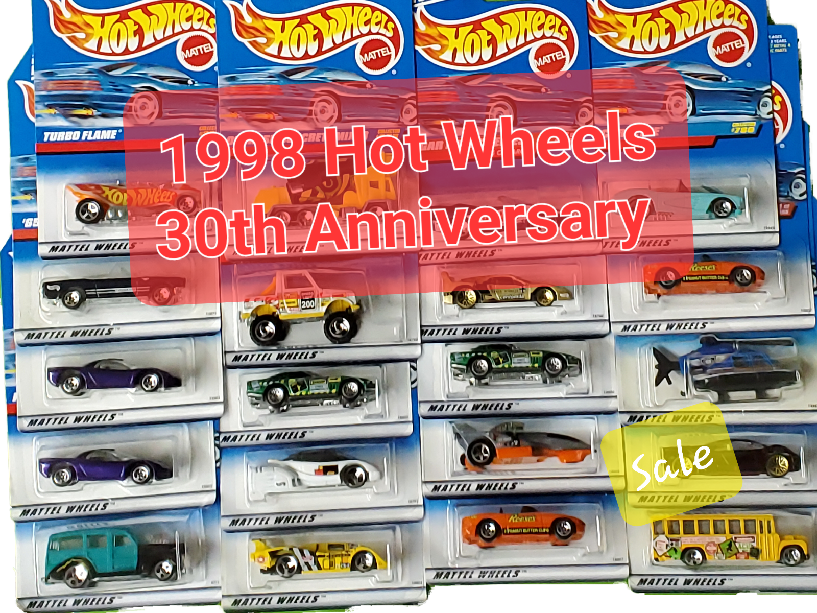 その他 30th Anniversary HOT WHEELS Cars 1998 Hot Wheels Vintage 30th Anniversary Blister Pack