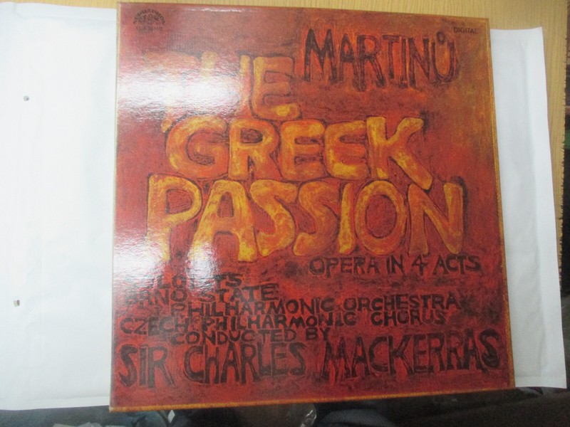 Lp 33 T Coffret 2 Lp + Livret Martinu The Greek Passion Charles  Mackerras