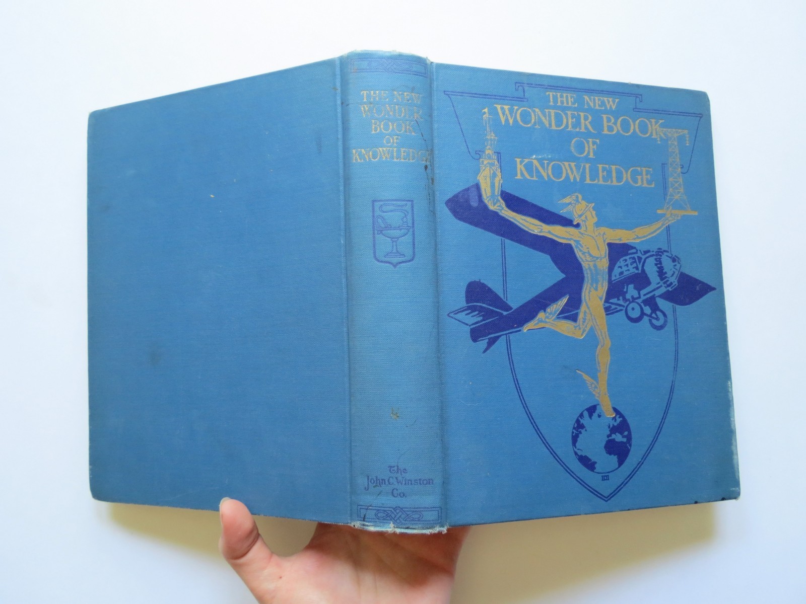 The New Wonder Book of Knowledge Book Antique 1931 Encyclopedia Plates Photos