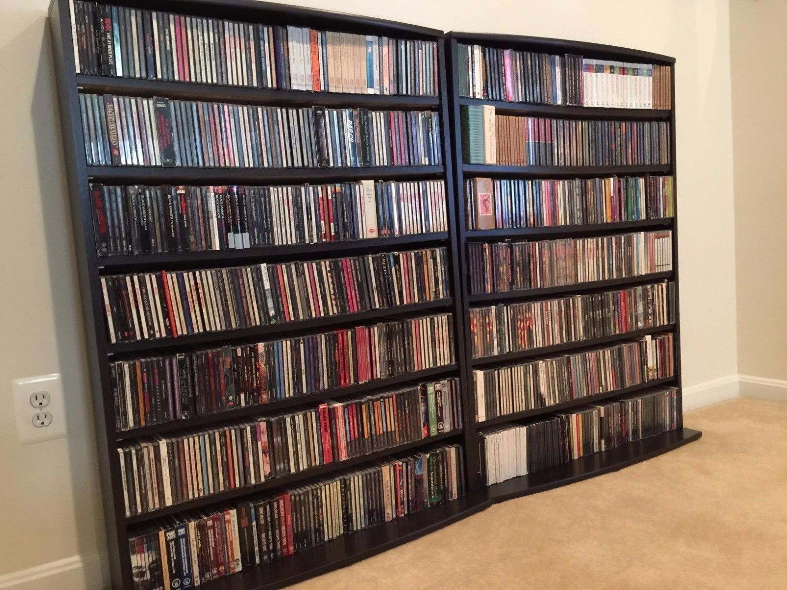 Media Tower Rack Shelf Cabinet 426 CD 280 DVD Game Case Storage Stand Organizer