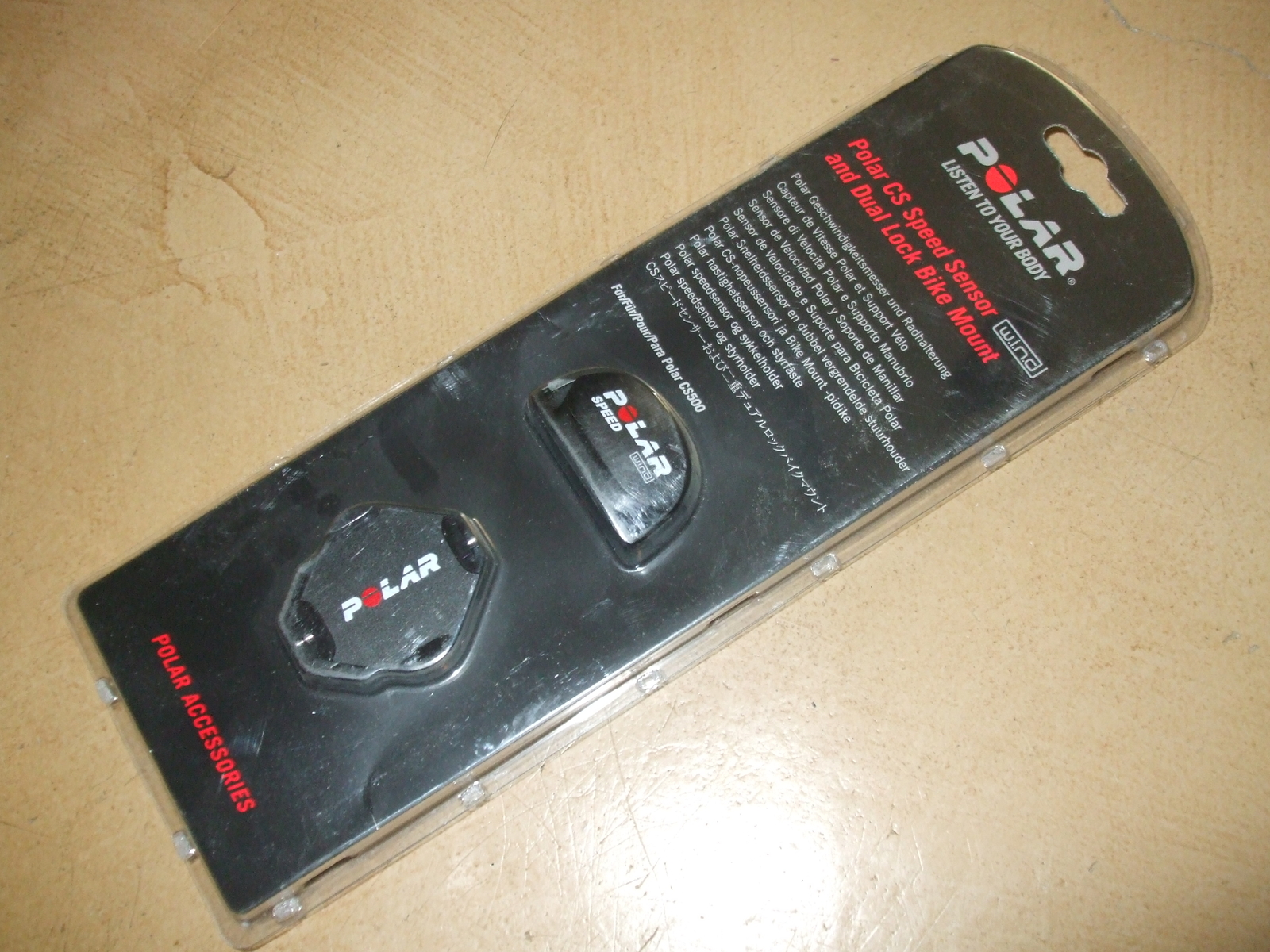 Polar Speed Sensor, WIND, Bike Mount CS600X or Dual-Lock Bike Mount CS500