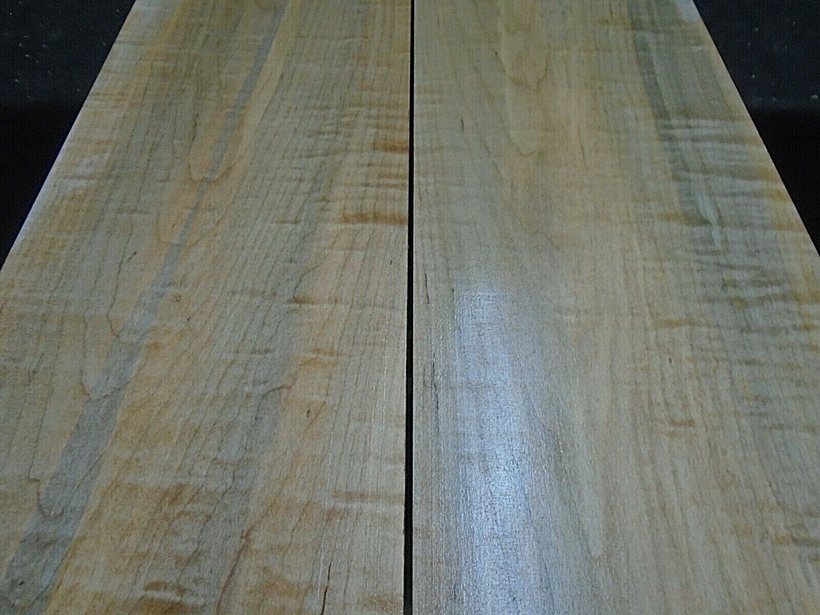 2pc 6/4 CURLY SPALTED TIGER  SILVER MAPLE BILLETS  42