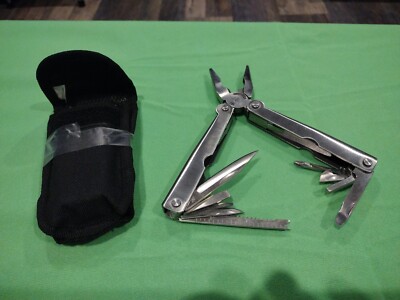 Hvy Duty Multi Function Multitool Pliers Knife Ruler Great Value Sheath
