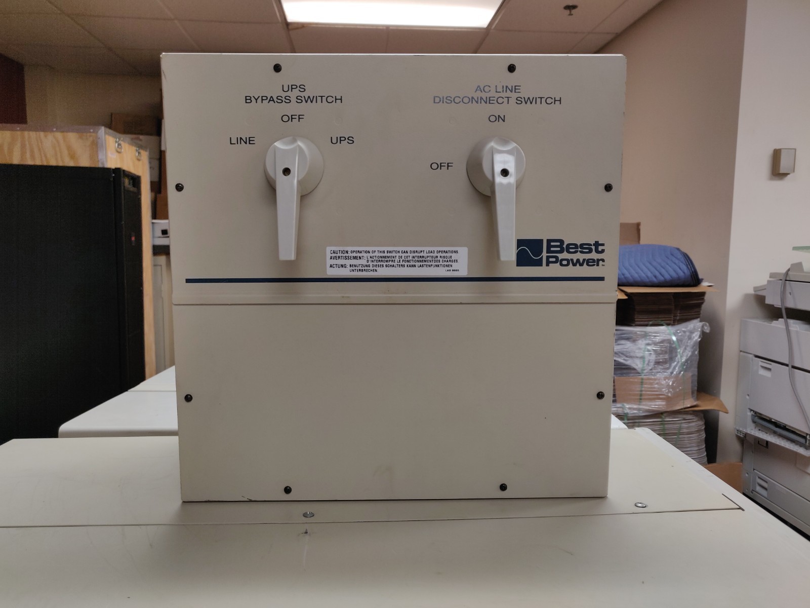 FERRUPS FE 18 KVA with EXTERNAL TRANSFER SWITCH and TWO BATTERY CABINETS