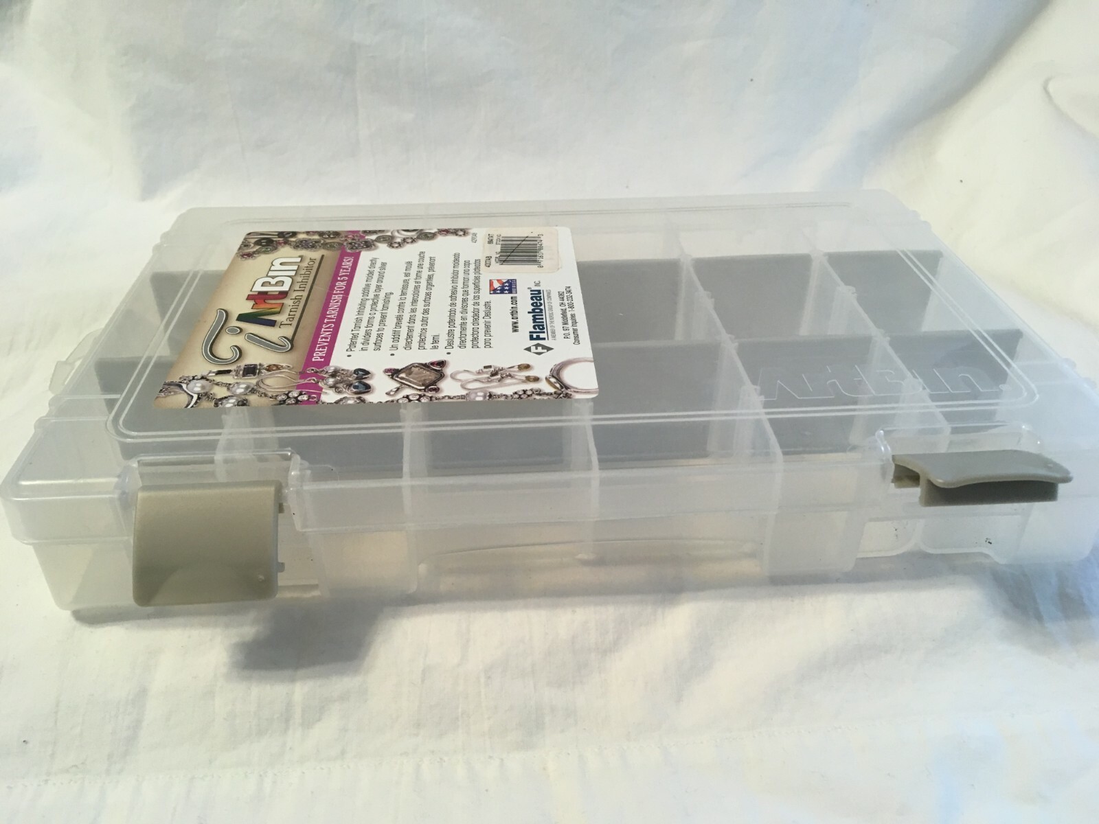 Flambeau ArtBin Tarnish Inhibitor 18 Section Plastic Bin Storage  429048