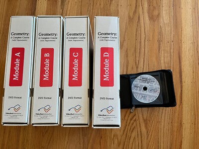 VideoText Geometry: A Complete Course with Trigonometry Complete Set Modules A-E