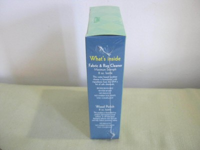 Bobs for Clean Living Furniture Care Kit, Fabric & Rug Cleaner, Wood Polish, New