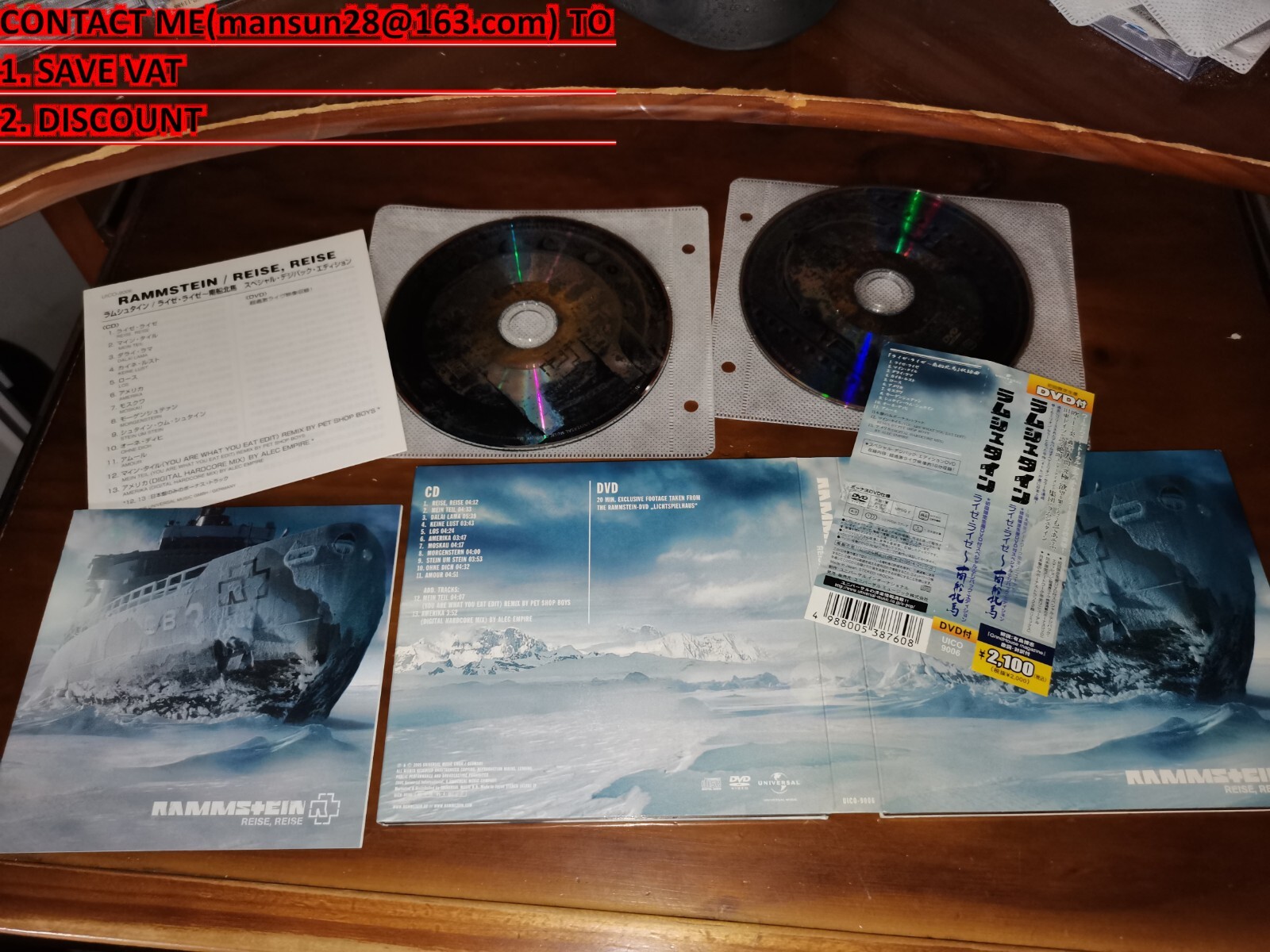 【新品未開封】RAMMSTEIN - REISE, REISE (CD+DVD) Rammstein / Reise, Reise JAPAN CD+DVD UICO-9006 B | eBay