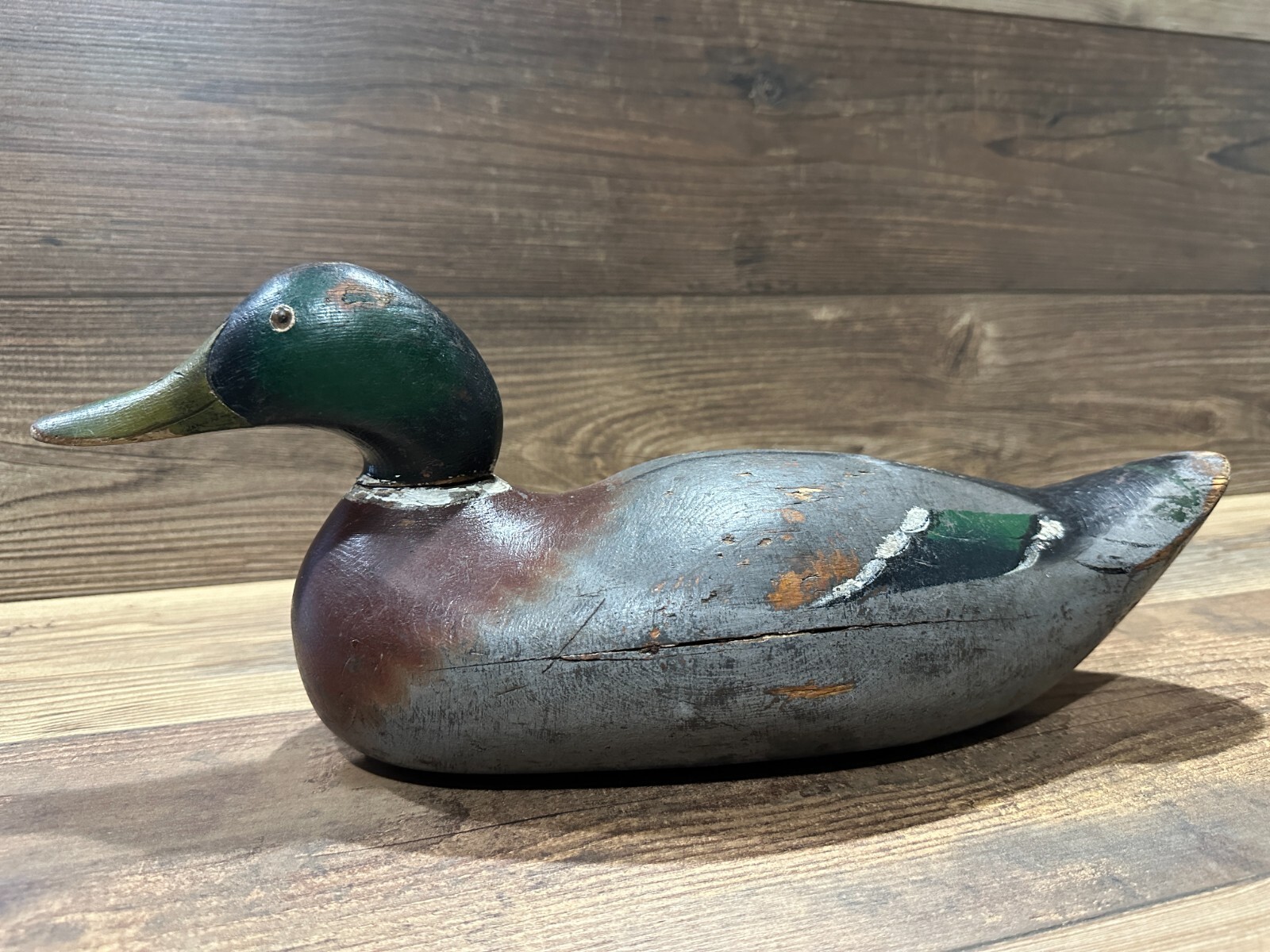 Antique Vintage Wood Duck Decoy **MASON** Mallard Drake