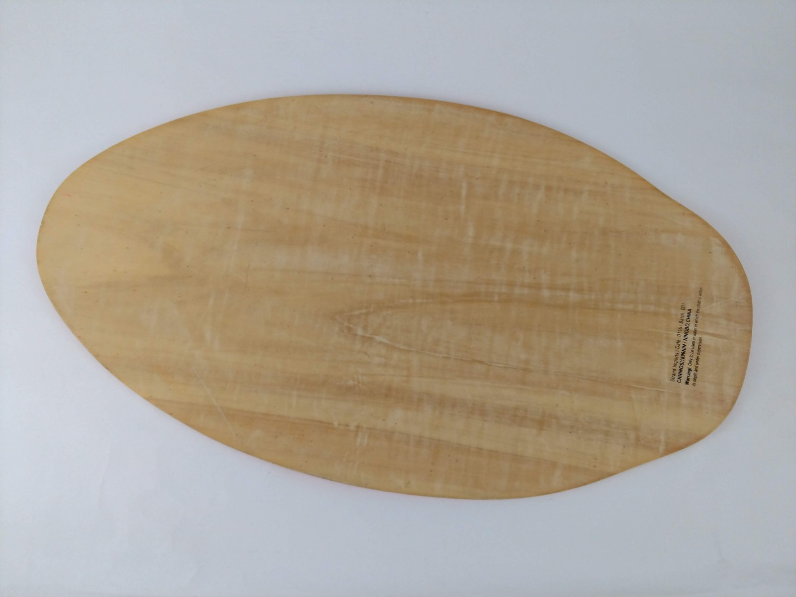 Children's Wooden Boogie Board Surf Skimboard  Red  Beach Decor