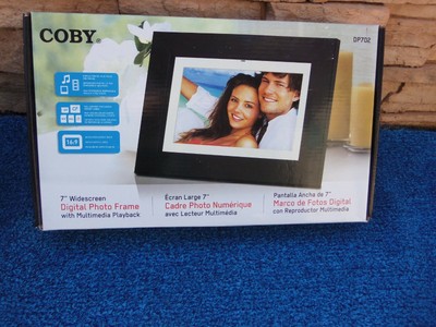 Coby DP702  7'' Digital Picture Frame Multimedia Playback LCD Pic MP3 New Sealed