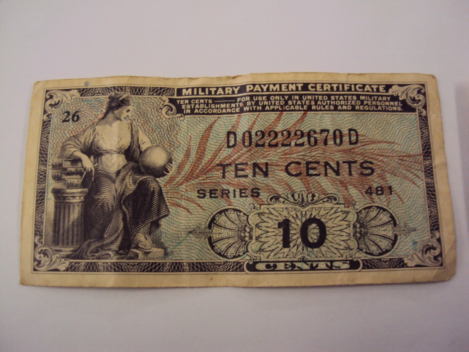 (2) US MILITARY m26, m42,,1951 5 CENT,10 Cent Military payment