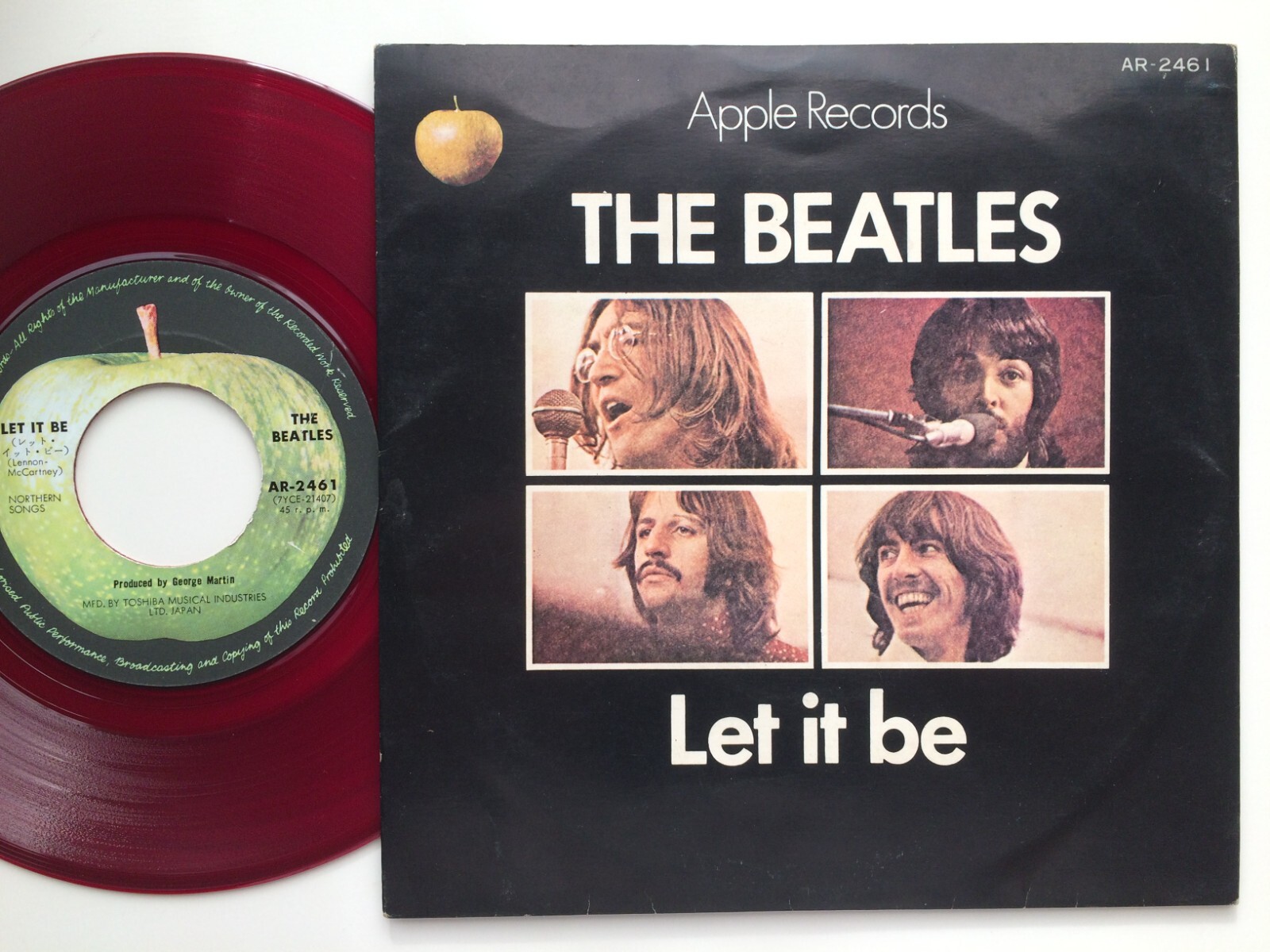 赤盤 AR-2461 ビートルズ レットイットビー LET IT BE レコード