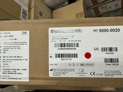 Thermo Scientific Nalgene Cryogenic Vials 2.0mL 5000-0020 Tubes 500/box