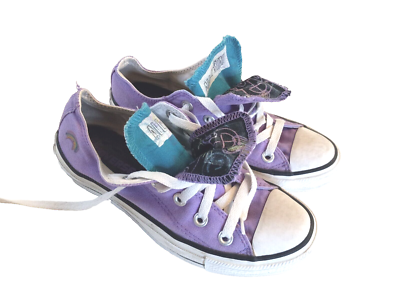 Converse All Star Lavendar Purple Double tongue Low tops Size 6 511219F