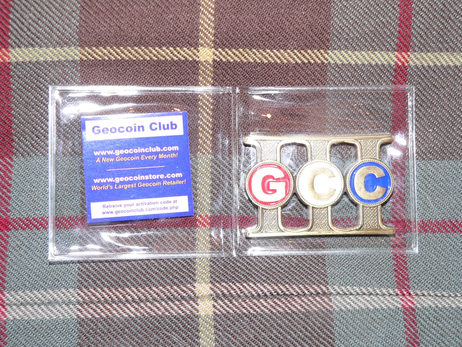2005-2008 GeoCoin Club (GCC) 3 YEAR ANNIVERSARY GEOCOIN -  New Unactivated