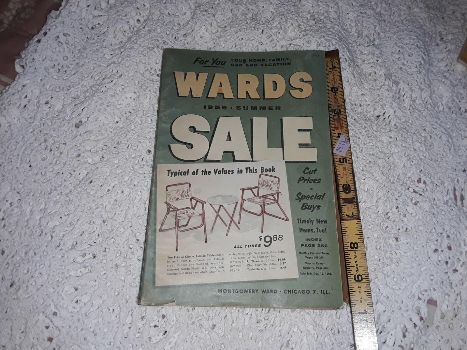 Vintage 1959 Summer Montgomery Ward Catalog Garden Bicycle Fashion