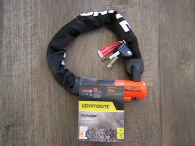 kryptonite evolution mini integrated 10mm chain bicycle lock