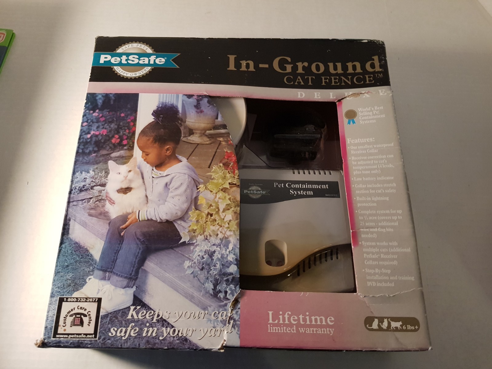 PETSAFE IN-GROUND CAT FENCE DELUXE  Complete with Fence and Collar 6 LBS New