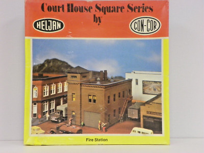 HELJAN/CONCOR HO U/A ''FIRE STATION'' PLASTIC MODEL KIT #902