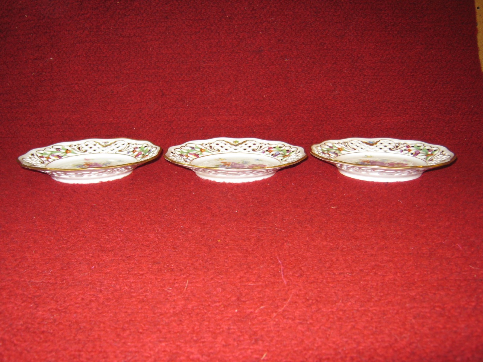 Vintage Schumann Plate Lot of 3 U.S. Zone Bavaria Germany circa 1946-1949