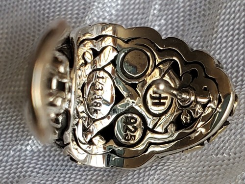 Pre-owned John Hardy Jaisemer Dot 18k Gold Sterling Silver Dot Huggie Earrings