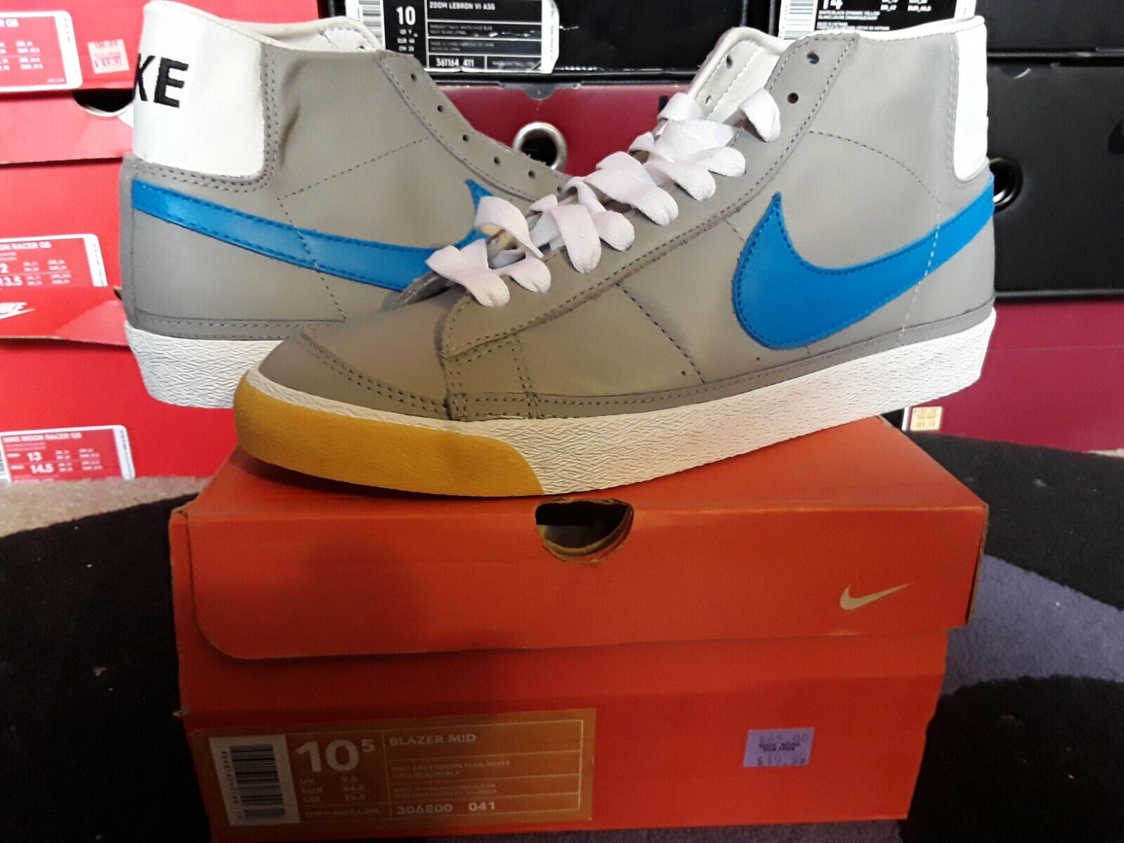 Vintage 2003 Nike Blazer Mid SP Zoo York Medium Grey Orion Vintage 2003 Nike Blazer Mid SP Zoo York Medium Grey Orion