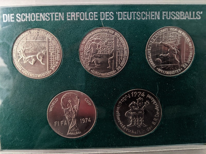 5 Medaillenâ¢MÃ¼Nzenâ¢Setâ¢Die SchÃ¶Nsten Erfolge Des Deutschen FuÃBalls â¢ Wm 74 Fifa