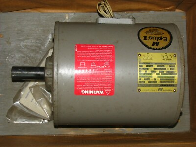 New Magnetek 3 HP E-Plus III Motor #E217 1760 RPM 230/460V E182T Frame DP