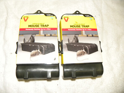 (2) Victor #M333 Live Catch & Hold Mouse Mice Trap ~ New