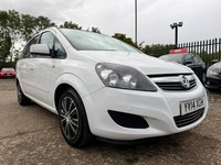 2014 Vauxhall Zafira 1.8i [120] Exclusiv 5dr MPV PETROL Manual