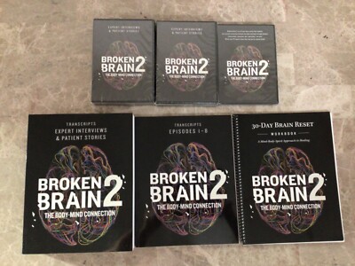 BROKEN BRAIN 2 THE BODY-MIND CONNECTION DVD SET + Books NEW