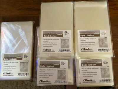 500 Lineco Infinity Archival Digital Envelopes Polyethylene 4 1/4x 6 1/8 Art Bag
