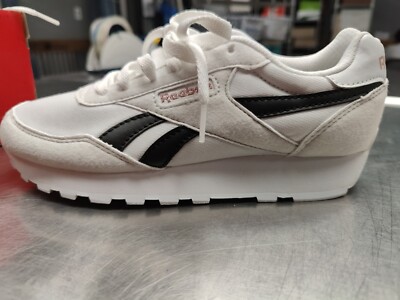 Reebok Women's Rewind Run Sneaker, white/core black/blush metal 6½ Used