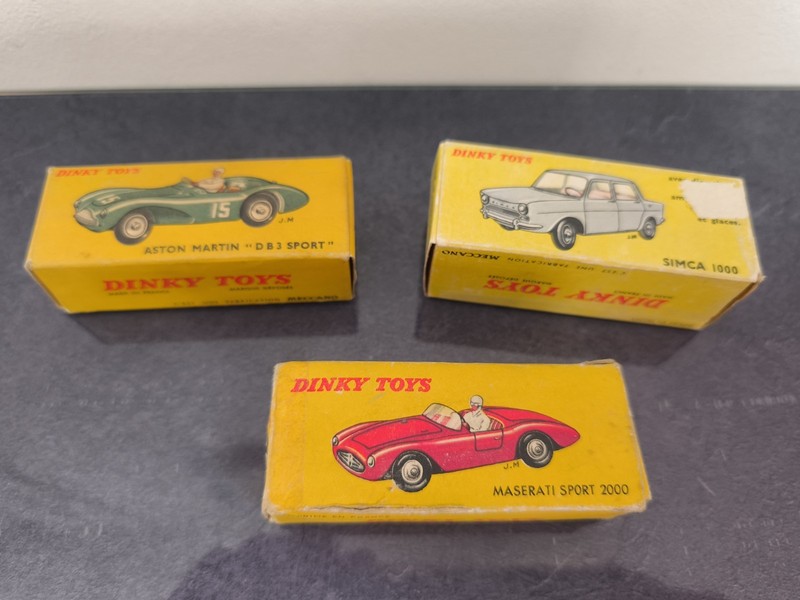 Dinky Toys France - Lot De BoÃ®Tes Vides -  Nâ°  519 - 506 - 22 A - Simca 1000 ...