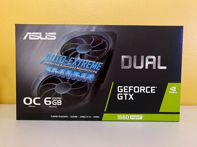 ASUS DUAL NVIDIA GeForce GTX 1660 Super 6GB Overclocked OC Graphics Card 