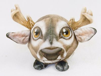 Fur Balls Mighty Moose ~ Cute Cuddly Round Plush Pets, 3D Graphics, Style #10