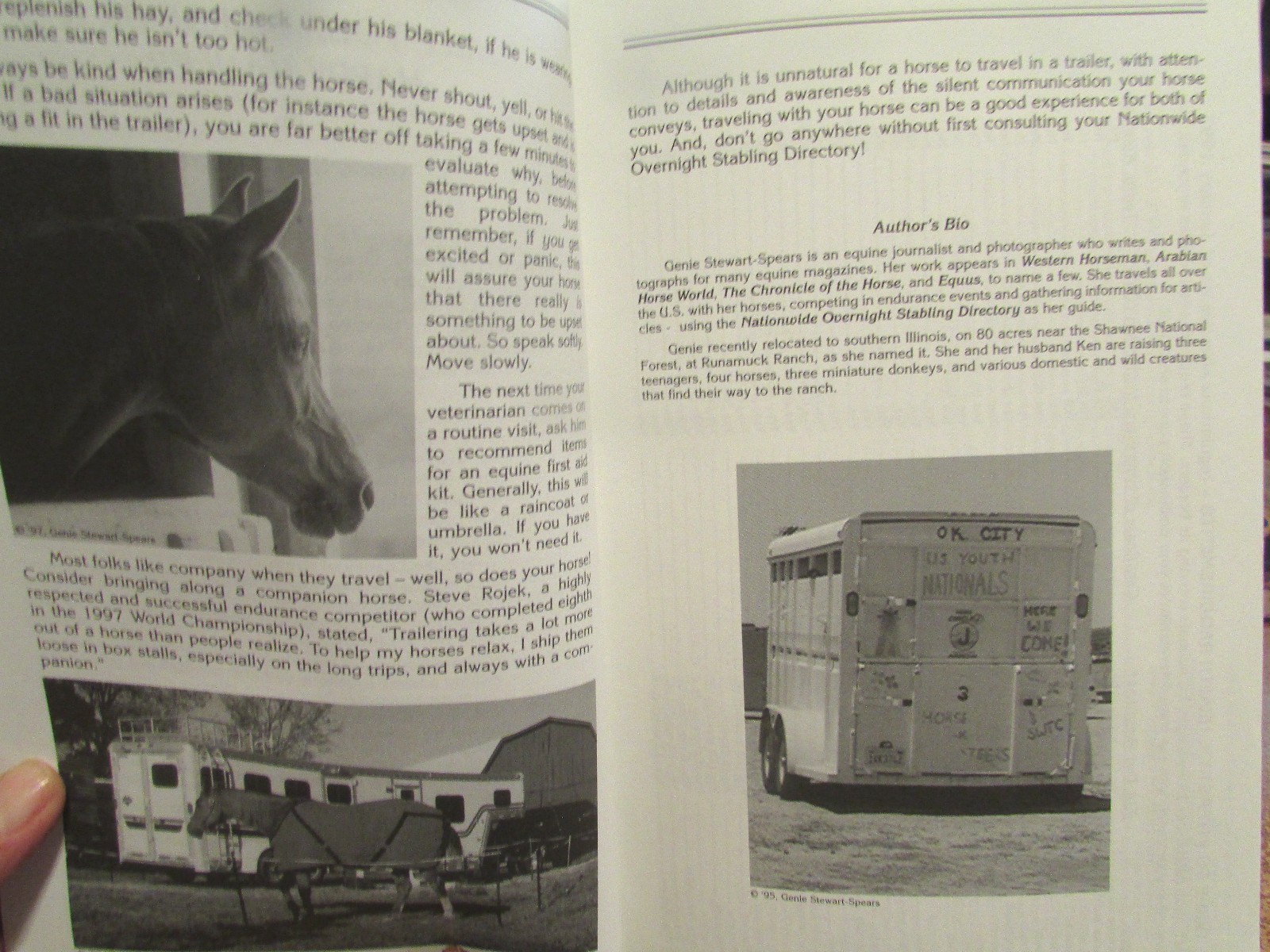 Nationwide Overnight Stabling Directory & Equestrian Vacation Guide 1998 LN