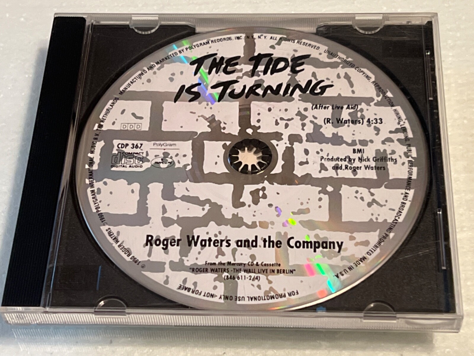 ROGER WATERS [PINK FLOYD] - THE TIDE IS TURNING RARE USA 1