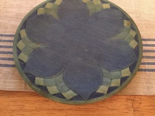 Newcomb College Matte Pottery Plate, Sadie Irvine, Joseph Meyer