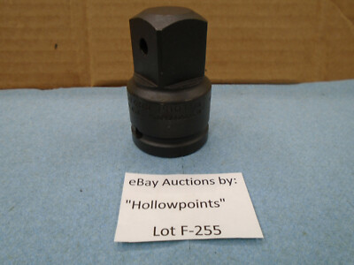 F255 Proto Pro # 07655 3/4'' F  Int. Dr. x 1'' M Ext. Impact Adapter Lock Pin Hole