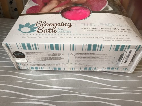 Never Opened Blooming Bath Flower Pink Baby Bath Mat Aid Washable