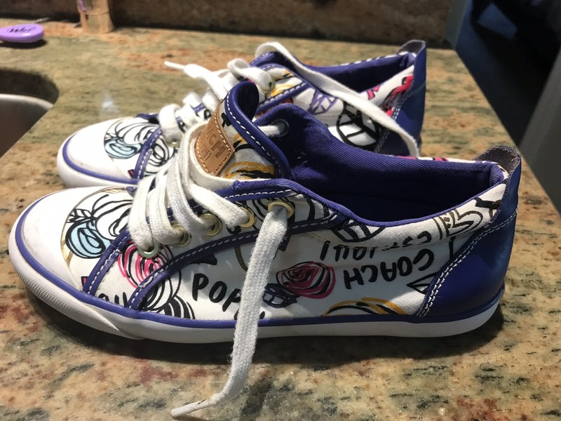 coach barrett poppy sneaker