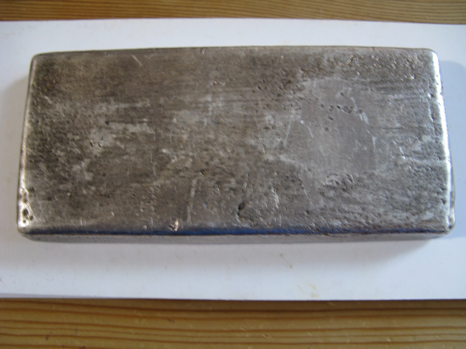 Poured 50.081 oz Silver Bar Hoover & Strong New York - Low mintage 1000